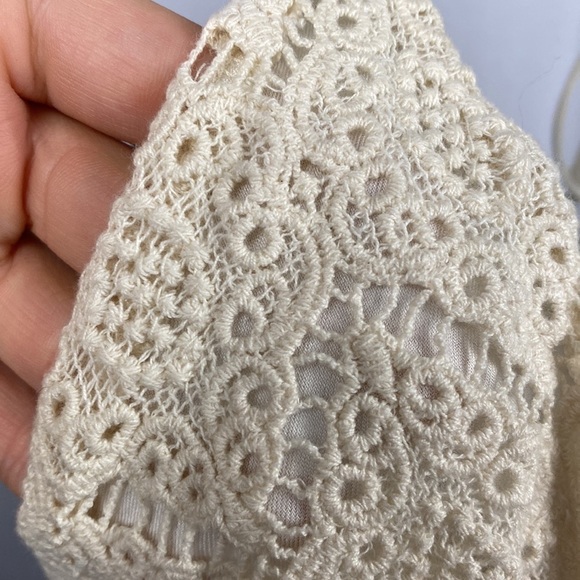 LULUS Somedays Lovin' Tambourine Cream Crochet Top - Size Small - Picture 4 of 12